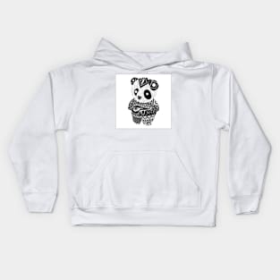 boho little panda bear ecopop Kids Hoodie